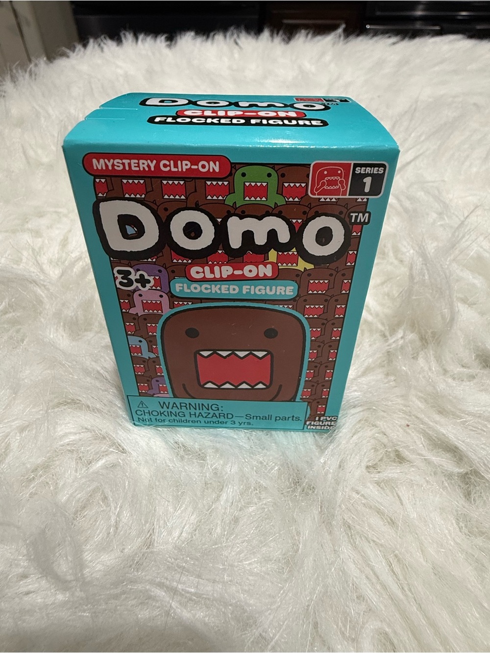 Flocked Clip On Domo 3-Inch  Pack [1 RANDOM Figure] New Unopened